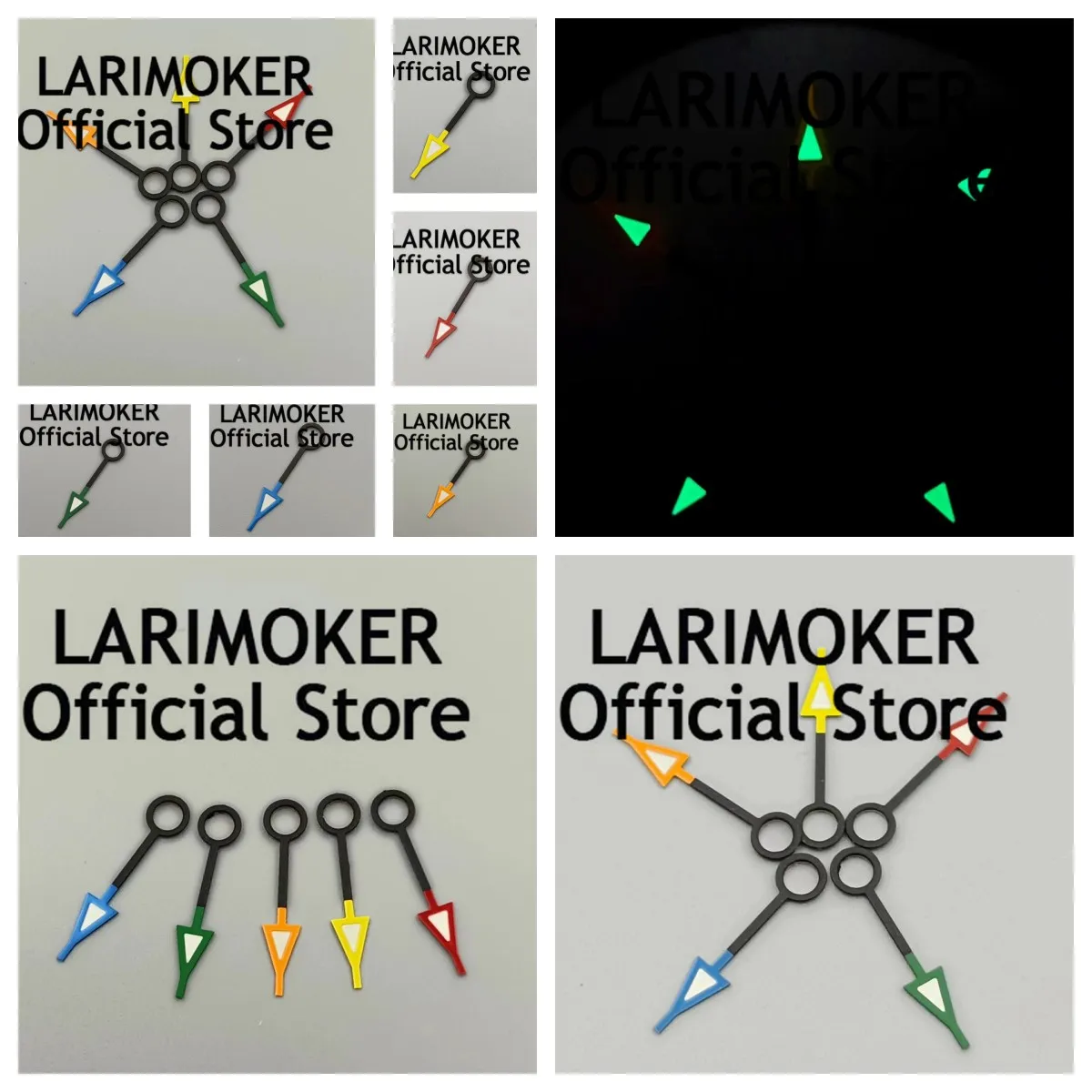 Lari moker grün leuchtende gmt Uhrzeiger passen nur für nh34 geeignet