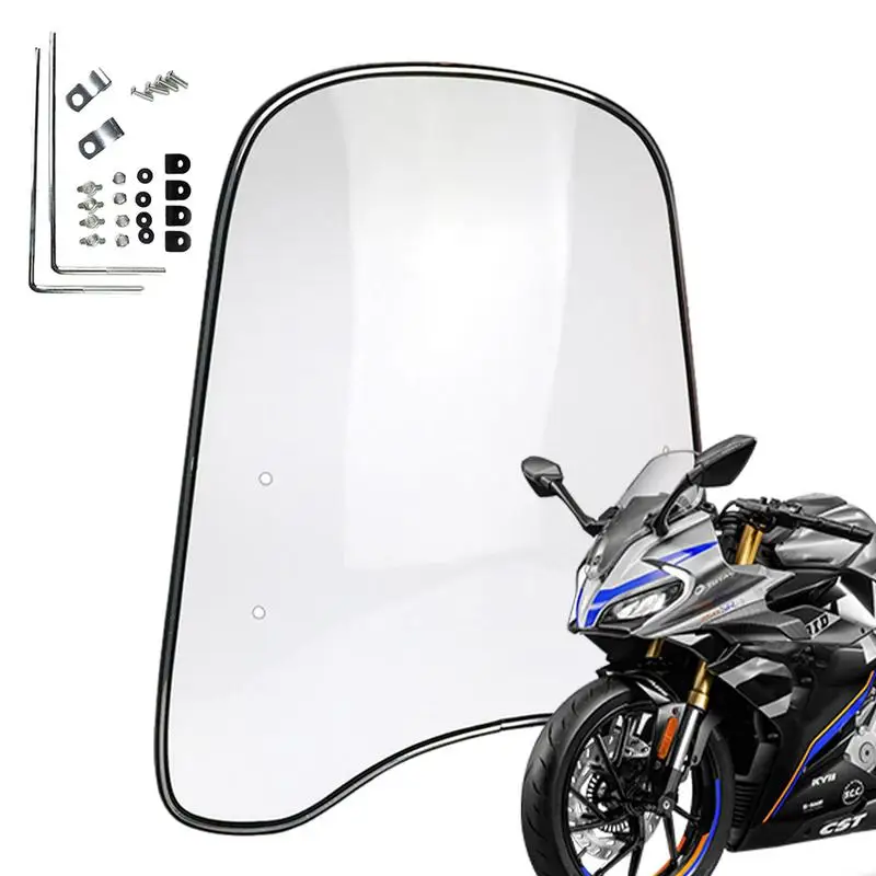 Universal Motorrad Windschutzscheibe Verlängerung Spoiler Roller Windschutzscheibe Verbreitert Kanten Windabweiser Für Motorrad Motor Teile