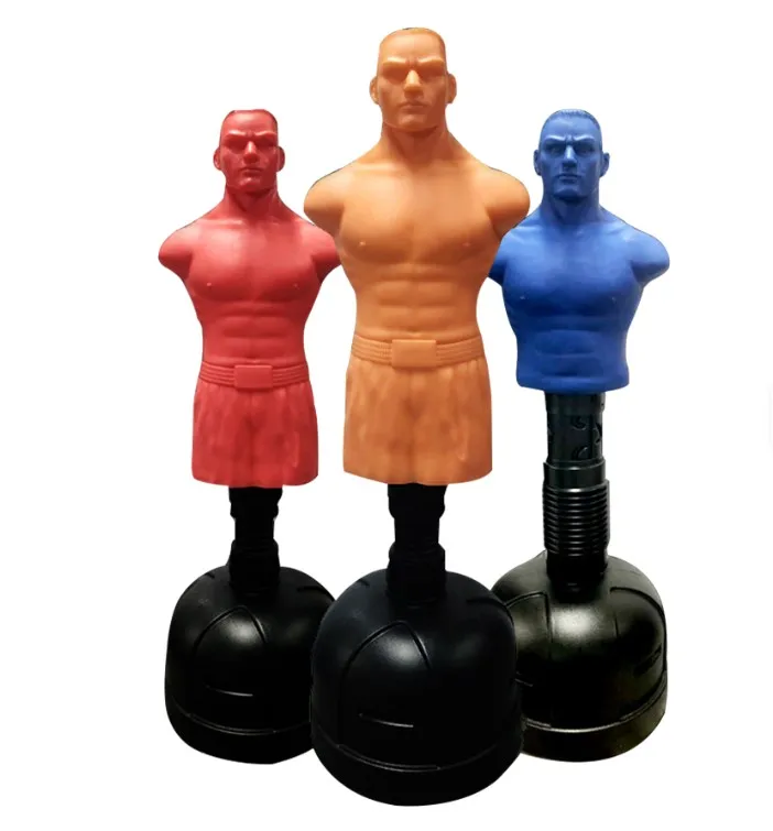 Dummy Sandbag Silicone Boxing Rubber Mock Taekwondo Fighting Adult Heavy Standing Family Use Boxing Sandbagpromote sales