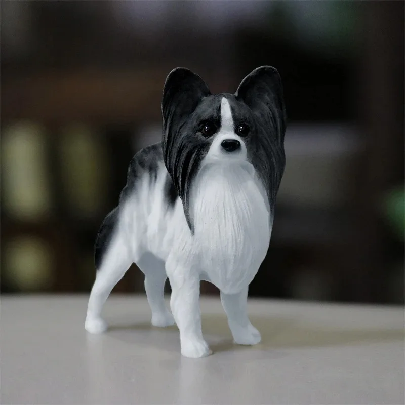 1/6 Bilancia Simulato Papillon Orecchio di Farfalla Modello di Cane Per Action Figure Display Collezione Arte Ornamt Decorazione Auto Regalo Giocattolo per Animali Domestici