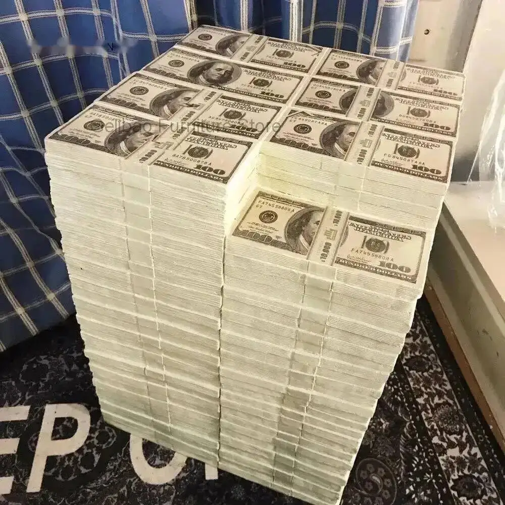 

Home Creative Dollar Bill Stool Floor-Standing Decoration Entrance Shoe-Changing Stool Luxury Nordic Style Decoration