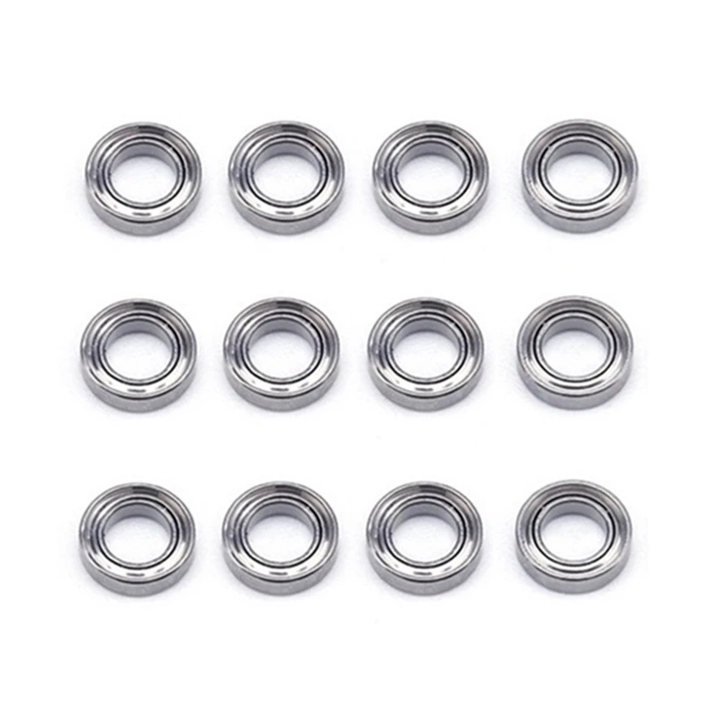 

12Pcs 144001-1296 4X7x2mm Bearing Spare Accessories For Wltoys 144001 124019 124018 RC Car Upgrade Parts