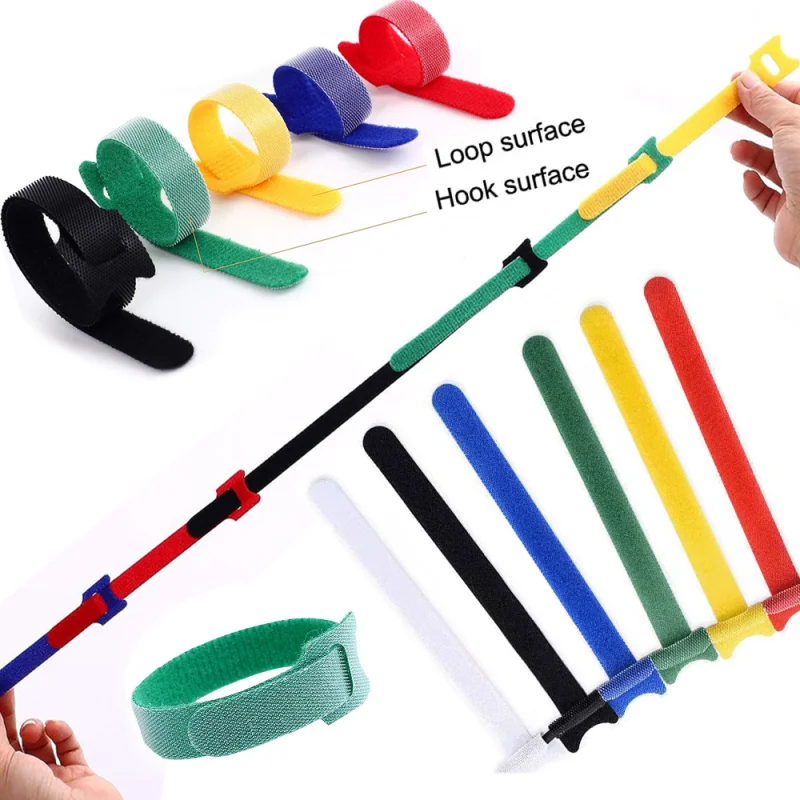 25pcs Adjustable Plant Tie Multiple Colors Support Garden Accessorie Mouse Earphone Wire Management Nylon Cable Tie Garden Tools