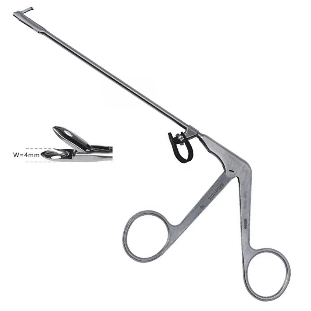 LESUNMED 130 mm Rhinology ENT Nasal Tissue Operating Scissors Manual Rongeur Forceps Steel Material