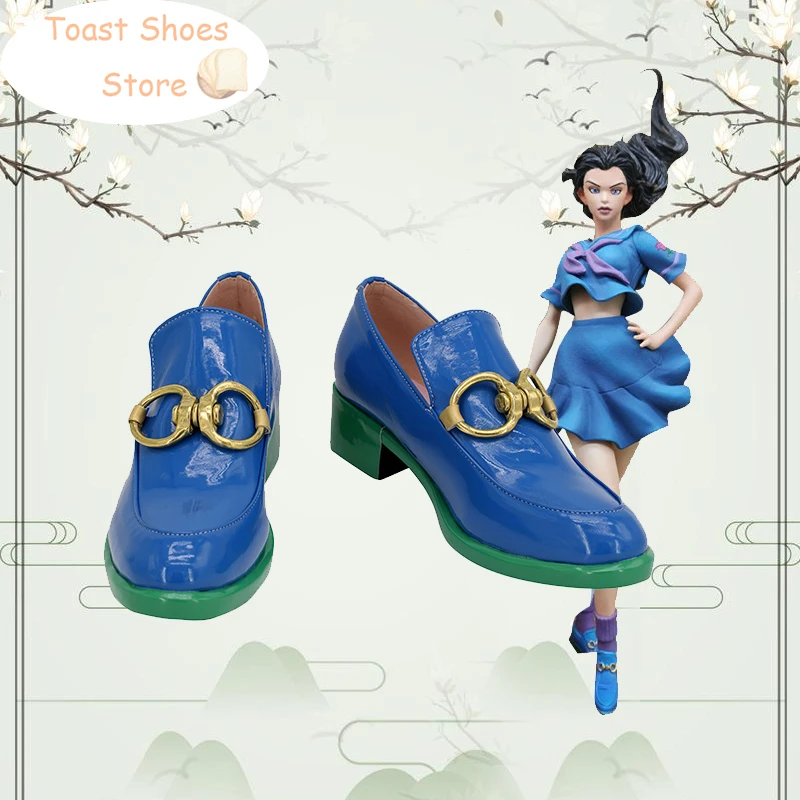 Anime Jojo'sbizarread venture Yamagishi Yukako Cosplay Schuhe Pu Lederschuhe Cosplay Prop Halloween Boot Kostüm Requisite