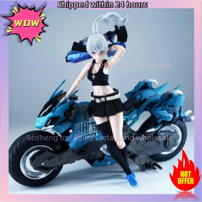 Nuke Mech Girl Ff0120 Cyber Forest Cyclone Hopper Yip Fung Sim Assemble Model Kit With Motorcycle Collectible Figure