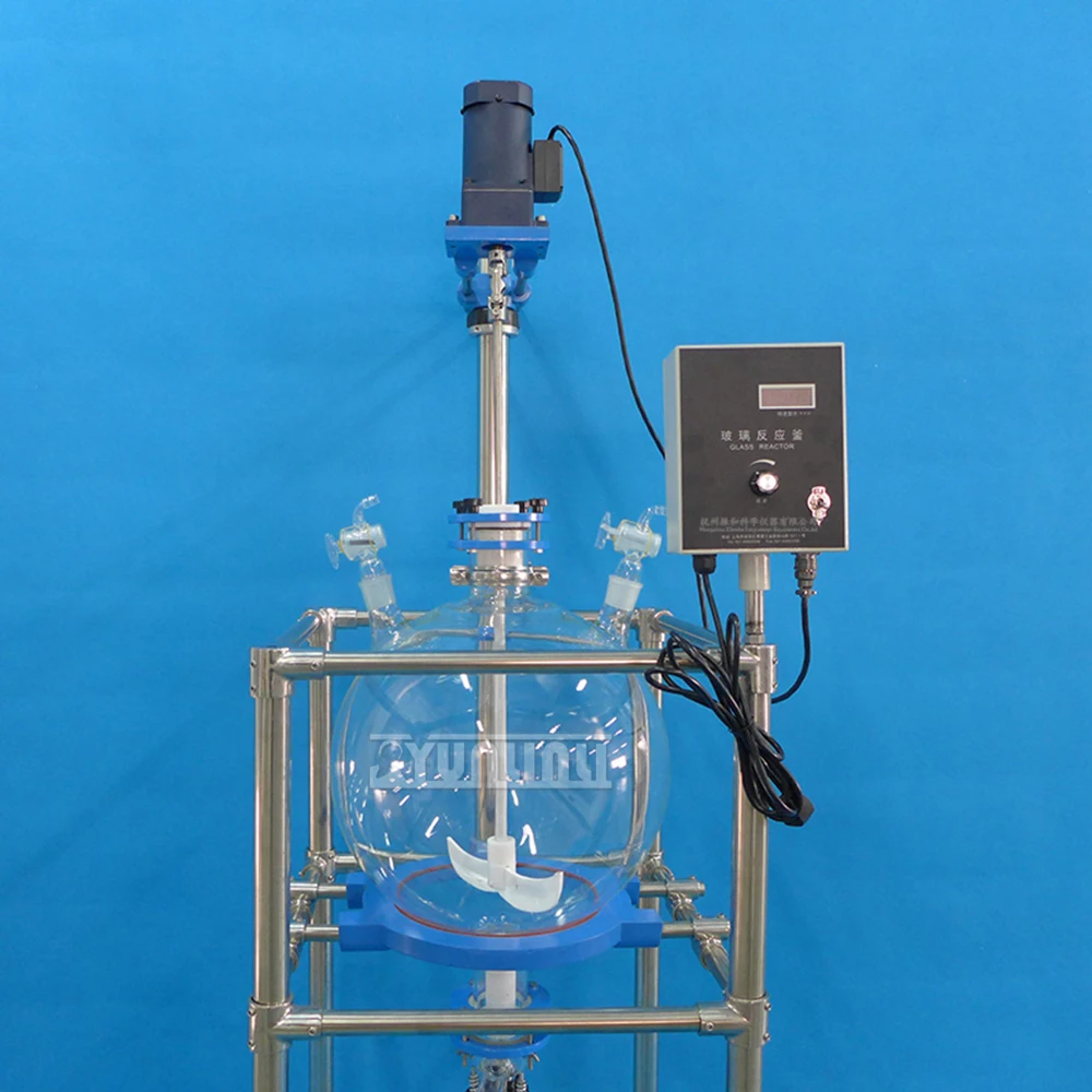 Lab Glass Dispenser 0-600rpm Water and Oil Separation Vacuum Liquid Extraction and Filtration Device Stirring FY10L/50L
