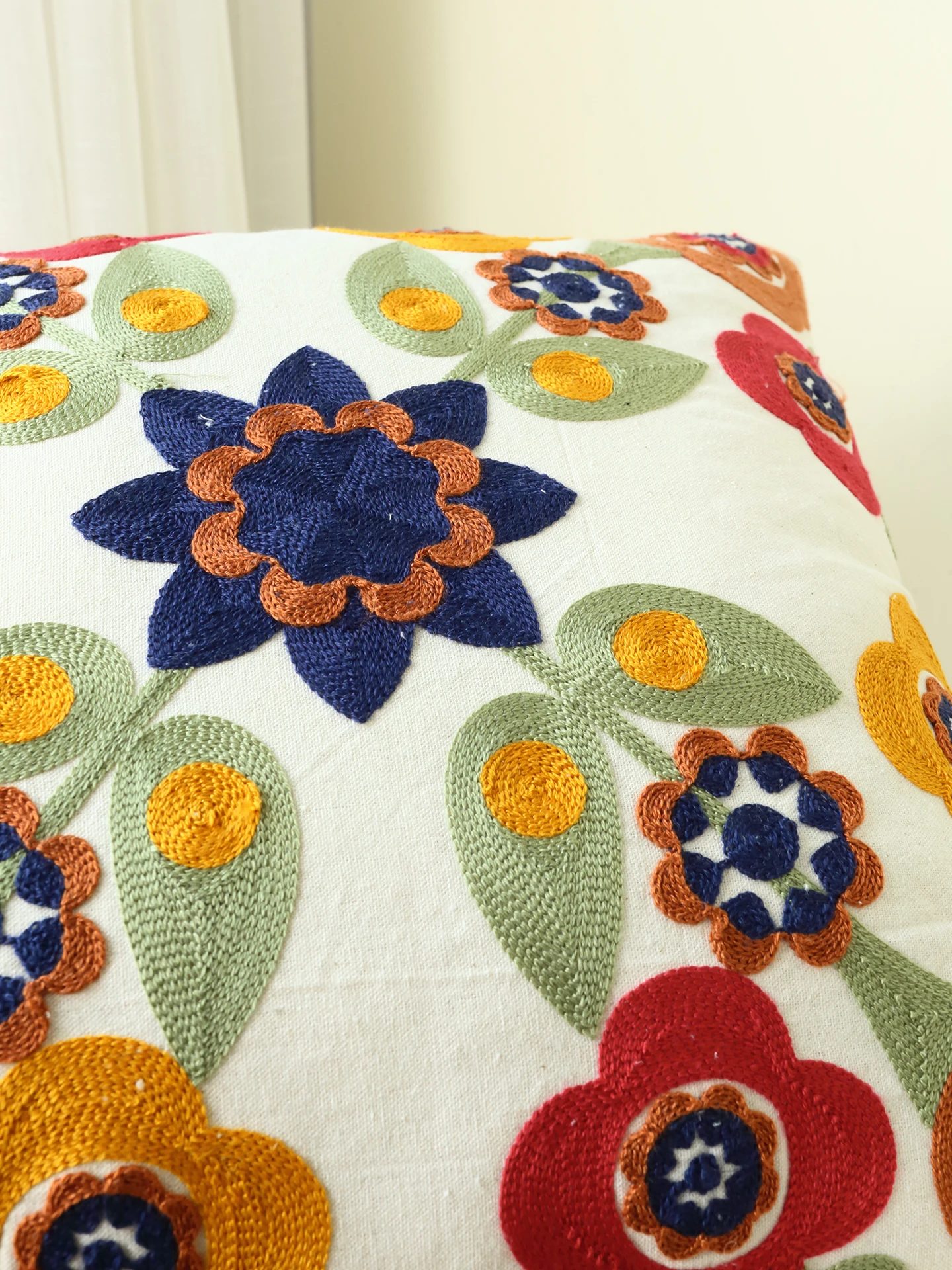 1PC Multi-Color Embroidered Pillowcase Cover in Various Sizes Sofa Living Room Bedroom Decorative Cushion Case without Insert