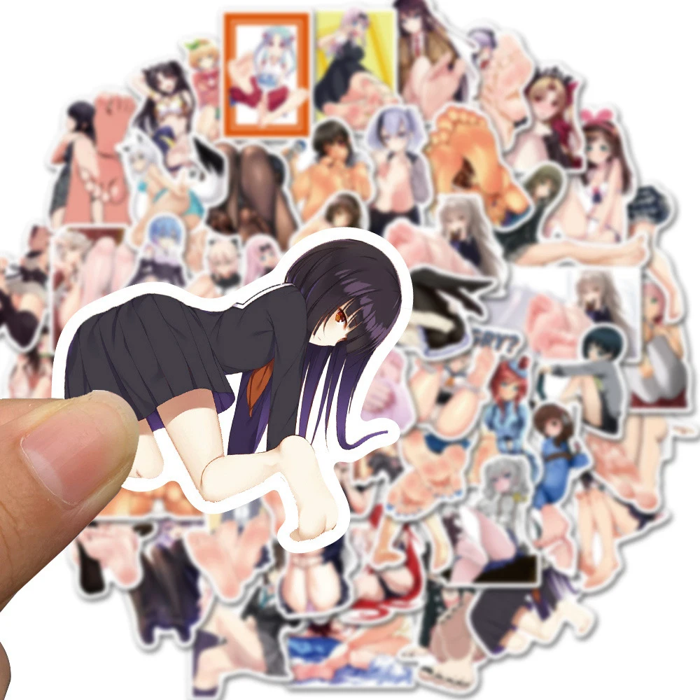 10/30/50pcs Adult Anime Hentai Sexy Girl Waifu Stickers Decals Skateboard Laptop Bike Car Motorcycle Luggage Phone Cool Sticker