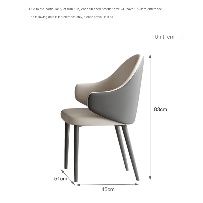 Silla Sillas Comedor Silla De Comedor nórdica Banqueta De Cozinha Alta Cuero sintético Europa y América