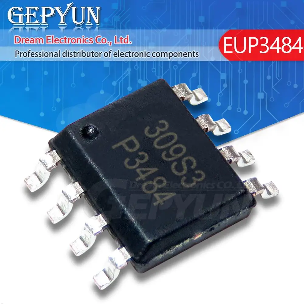10PCS EUP3484DIR1 EUP3484 SOP8 P3484 SOP-8 In Stock