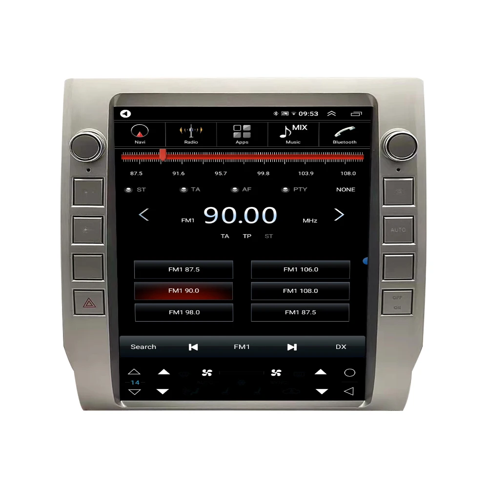 For Toyota Tundra 2015-2020 Android 13 Tesla Style  Car Audio Car GPS Navigation for Car Multimedia Stereo Apple Carplay