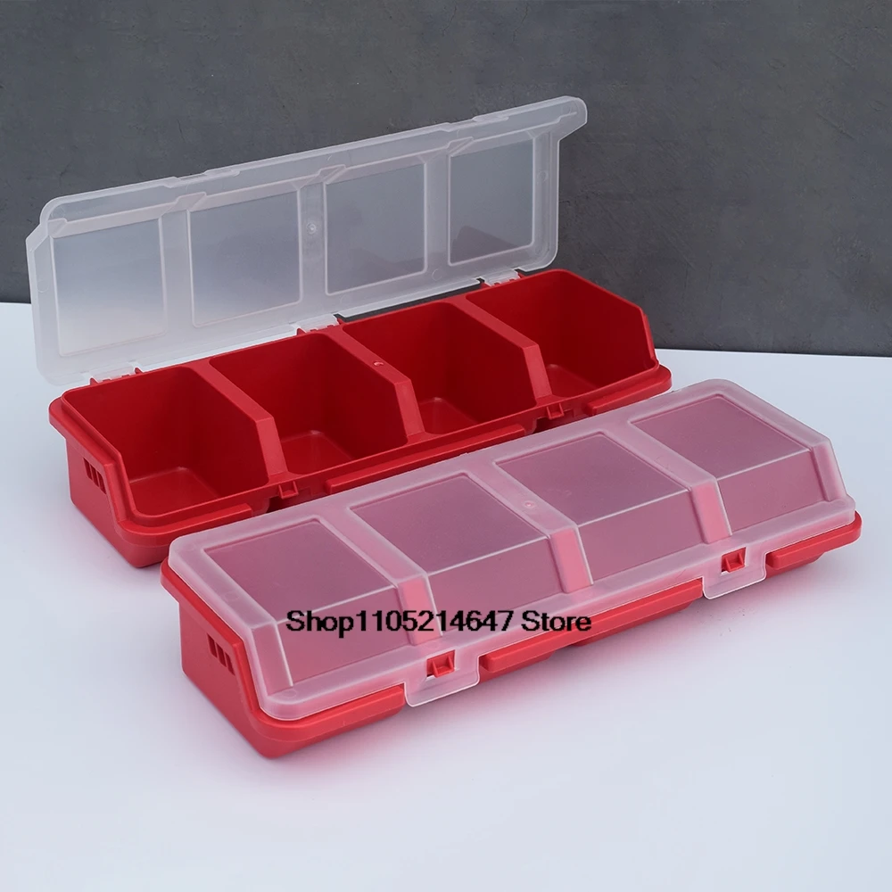Multi-Compartment Organizer Box For Screws & Small Parts - Durable Plastic Hardware And Jewelry Storage Case