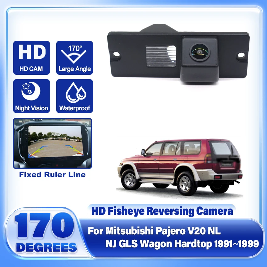 Car Rear View Reverse Backup Camera For Mitsubishi Pajero V20 NL NJ GLS Wagon Hardtop 1991~1999 For Parking HD Night Vision