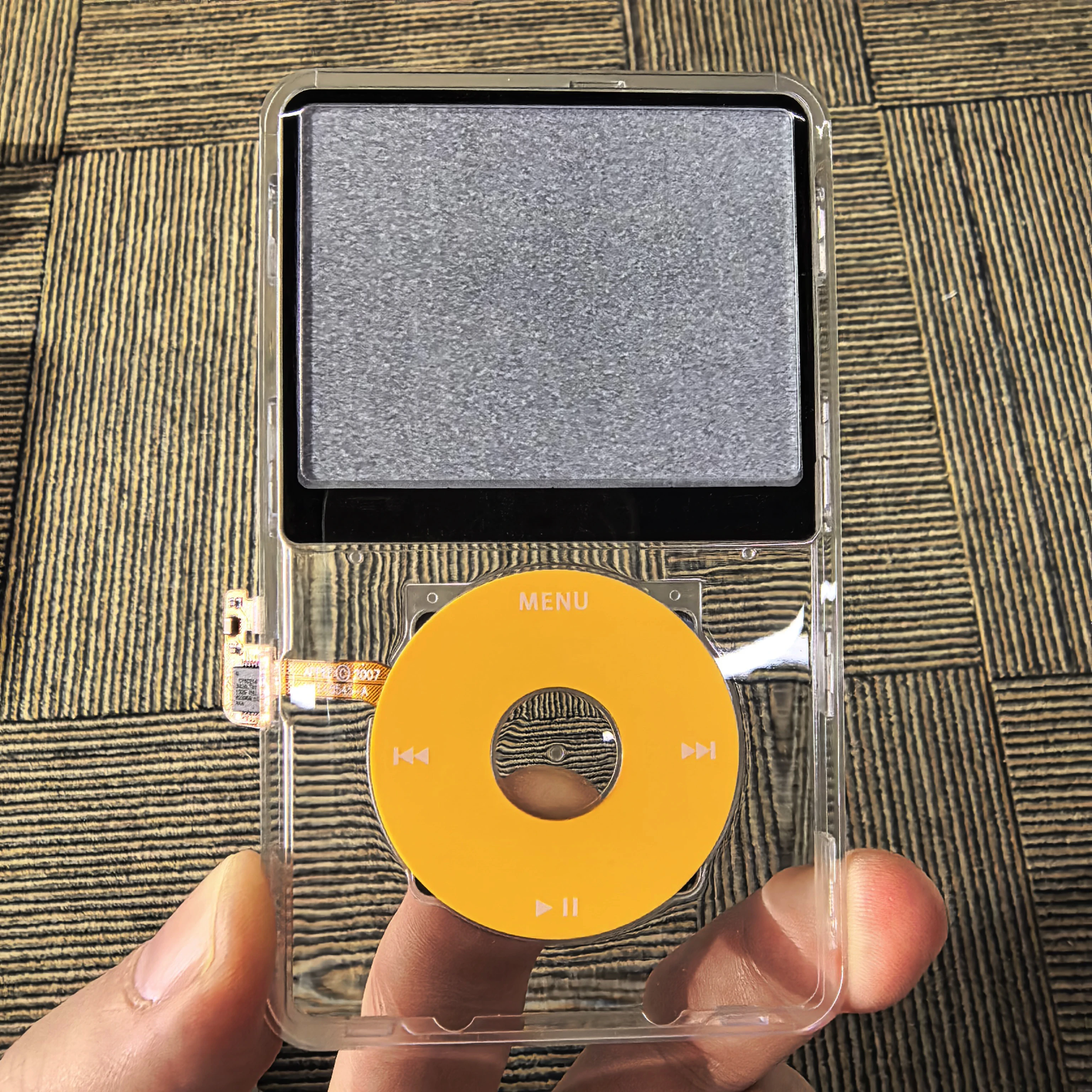 Clear Faceplate Transparent Front Housing Case with Clickwheel Flex Button Kit For iPod Classic 6th 7th Gen 80GB 120GB 160GB image 3