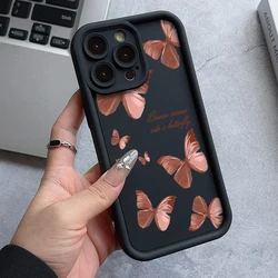 Metal Butterfly Phone Case for Oppo Realme C67 C65 C63 C55 C53 C35 C33 C31 C21 C20 12 11 8i Pro Plus 4G 5G Soft Ladder Cover