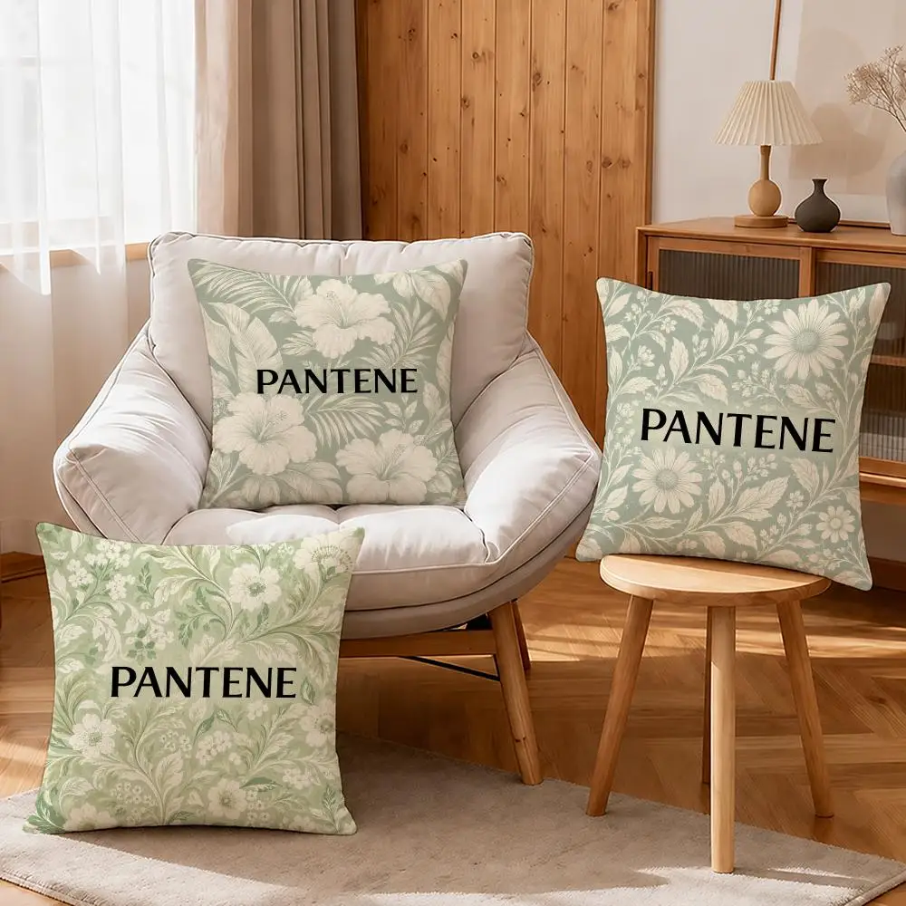 Brand Pantene Cushion Cover Linen Anti-Mite Antibacterial Cushion Cover Invisible Zipper Sofa Decor