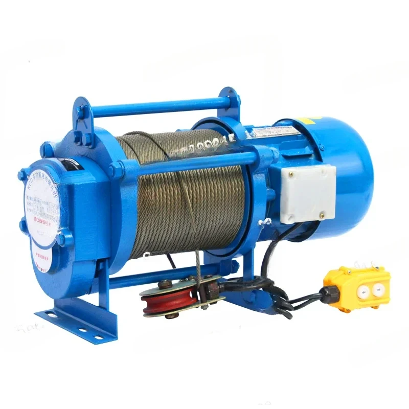 Small Crane With Aluminum Housing, Multifunctional 220V, 1 Ton Household Winch, 2T, 380V Elétric Hoist, Building Decoration