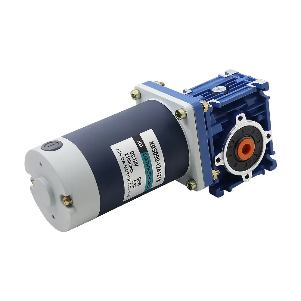 DC rv30 worm gear self-locking geared motor 90w speed regulation large torque motor forward and reverse motor