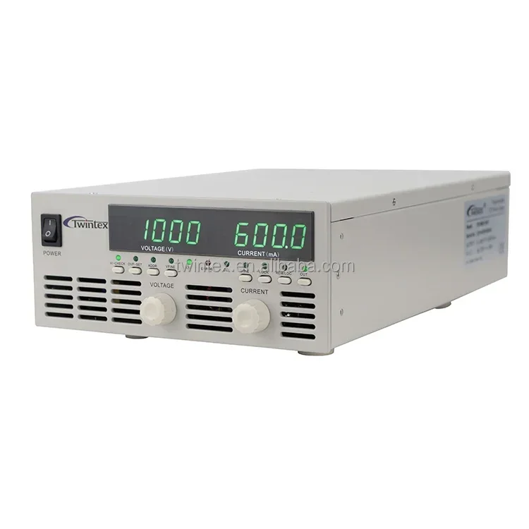 

Twintex 600V 2A Programmable High Voltage AC DC Power Supply for Laboratory 0-600V Adjustable Variable Voltage and Current