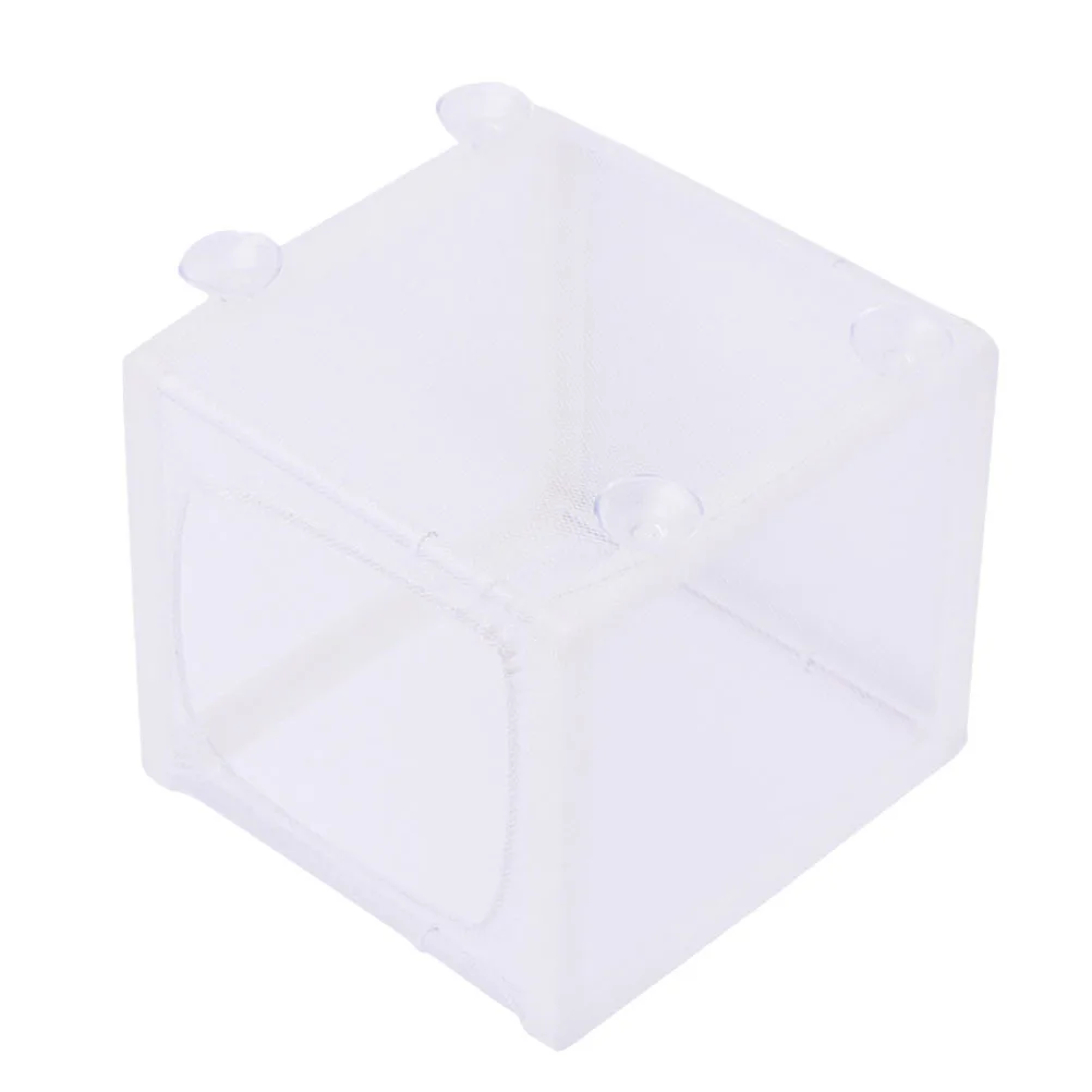

Fish Hatchery Isolation Net 4 Suction Cups For Aquarium Breeding Tank White Polyester Mesh Fish Box Separator Tool