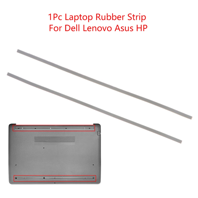 

1pcs Black 29.5*0.6cm Laptop Rubber Strip Bottom Case Foot Pads For Dell/ASUS/HP Non-slip Buffer Feet