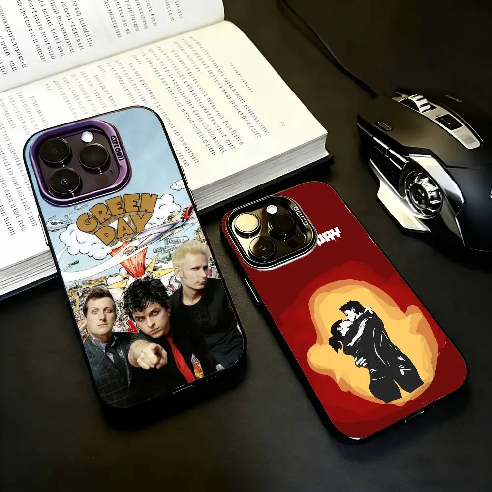 

G-Green D-Day Band Phone Case For iPhone17,16,15,14,13,12,11 Plus,Pro Max Black Candy silver phone case