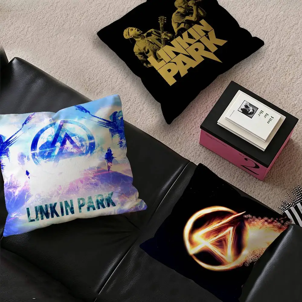 L-Linkin P-Park Famous Band Personalized picture text home decorative pillows Household Gifts 45x45cm