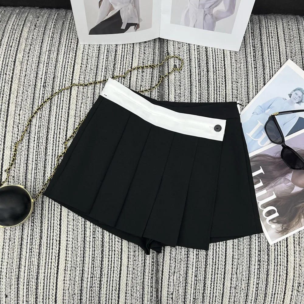 

Высококачественная женская короткая юбка А-силуэта с низкой посадкой, плиссированная, новая коллекция весна-лето 2026, модель xy2633028