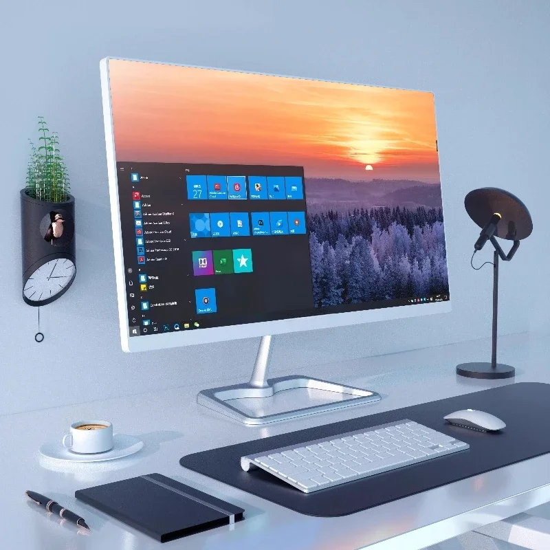 High-end single-display ultra-thin all-in-one machine, computer eight-core, home office game desktop console