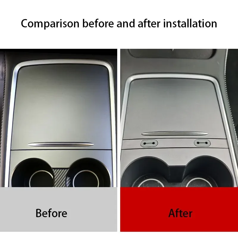 

Carbar Center Console Charging Cable Hub For Tesla Model 3 21-22 Model Y20-24 ABS Central Control Threading Box Data Line Hole