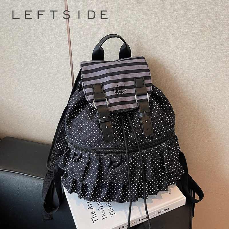 

LEFTSIDE Women's Cloth Small Soft Backpacks 2025 Design New Backpack for Teens​​ Girls School Bag Travel Personality Back Packs