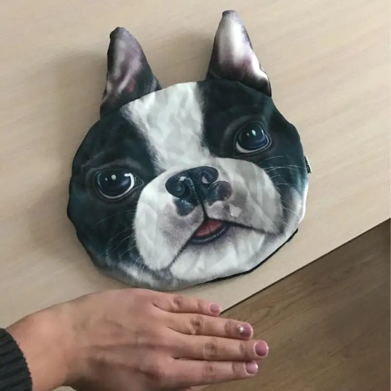 CHIZIYO-Adorável 3D Impresso Animais Rosto Encosto de Cabeça Do Carro, Fronha, Pescoço, Auto Segurança Encosto de Cabeça Suprimentos sem Enchimento, Novo, Legal