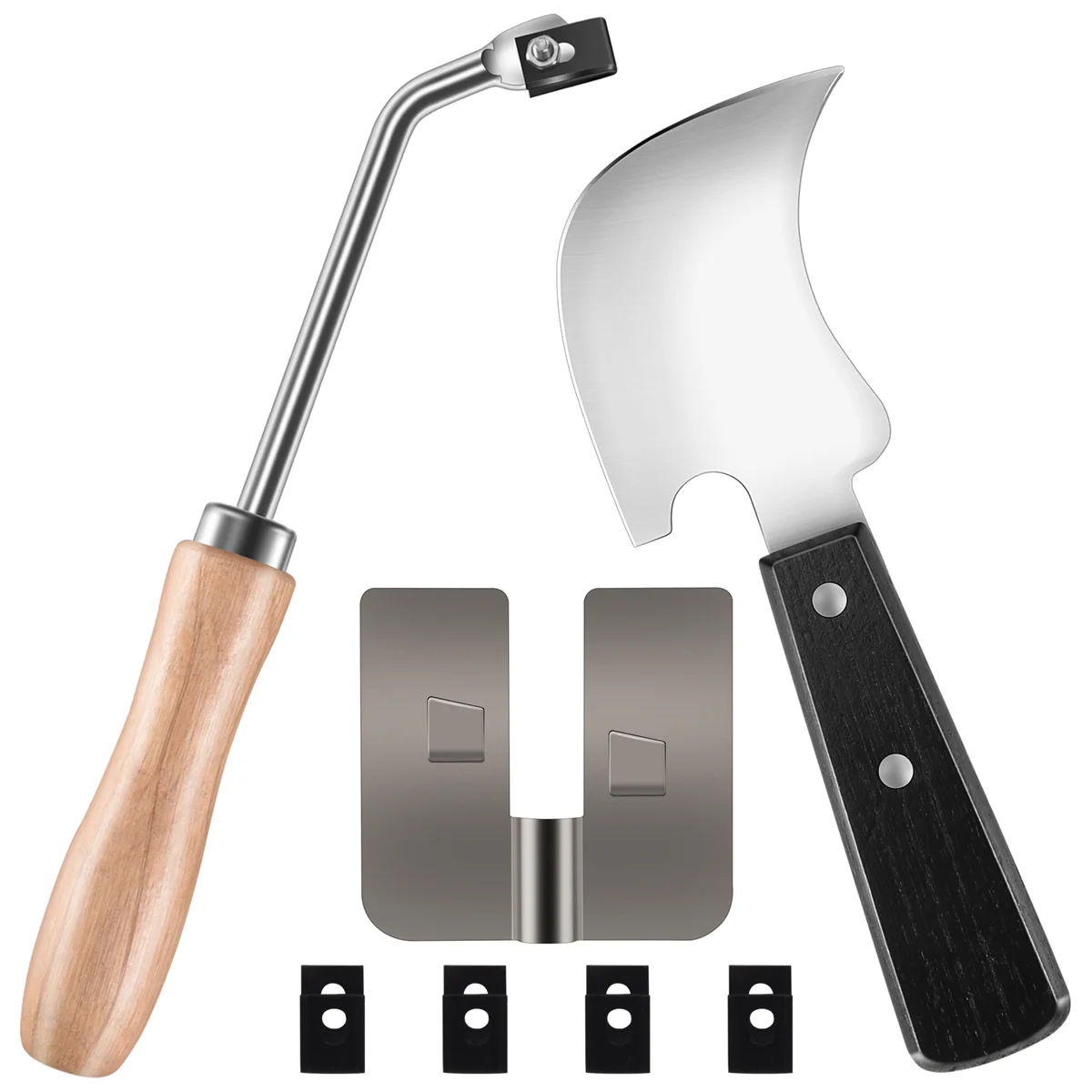 Kit de soldadura de suelo de vinilo de acero inoxidable, 7 piezas, accesorios para guía de ranura de corte de suelo