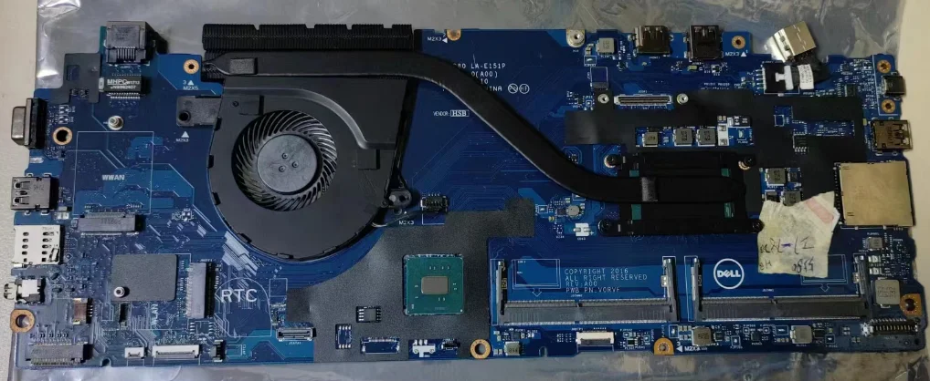 

For Dell 5580 main board heatsink, fan LA-E151P 08T986 I5 i7 00C144