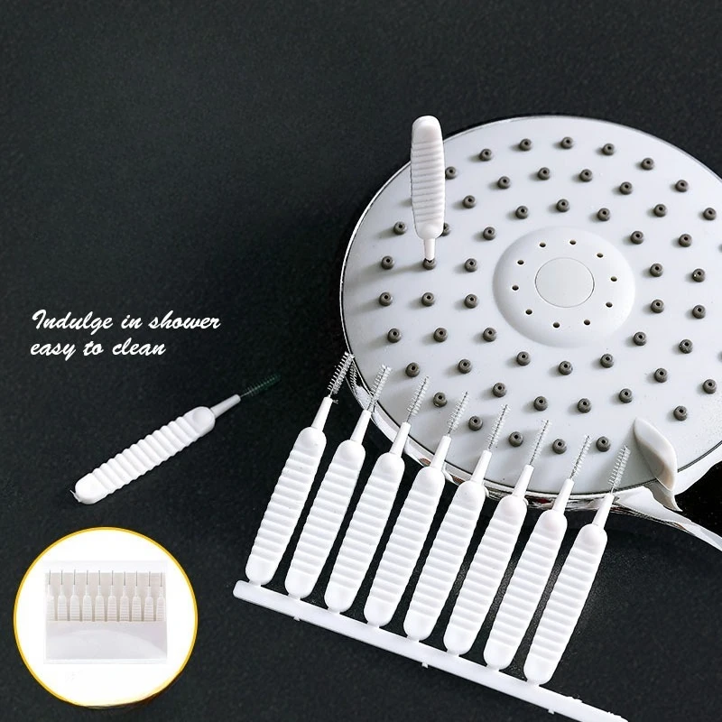 Shower Shower Cleaning Brush Bathroom Micro Nylon Brush Nozzle Anti-blocking Cleaning Tools Bathroom Accessories - Aliexpress Deal