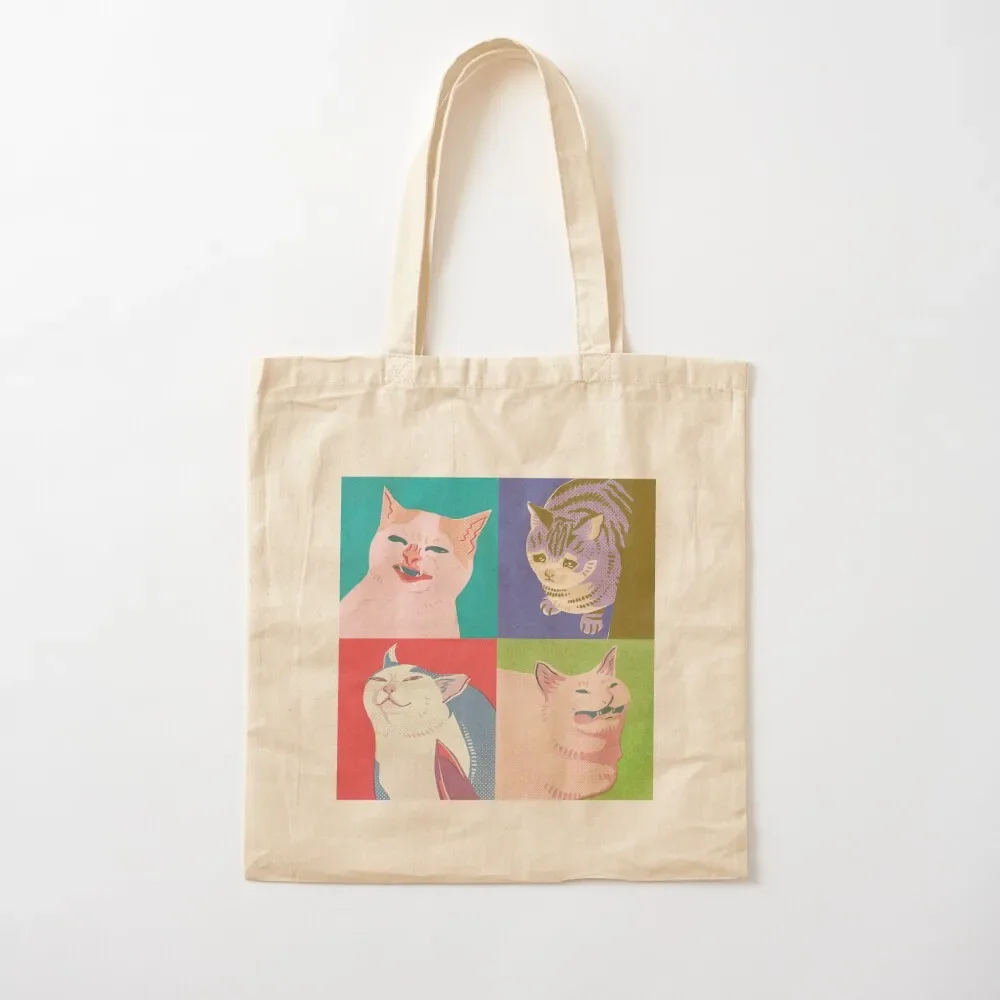 

Four Meme Cats of the Apocalypse Tote Bag personalized tote Women's bag Candy bags Bag