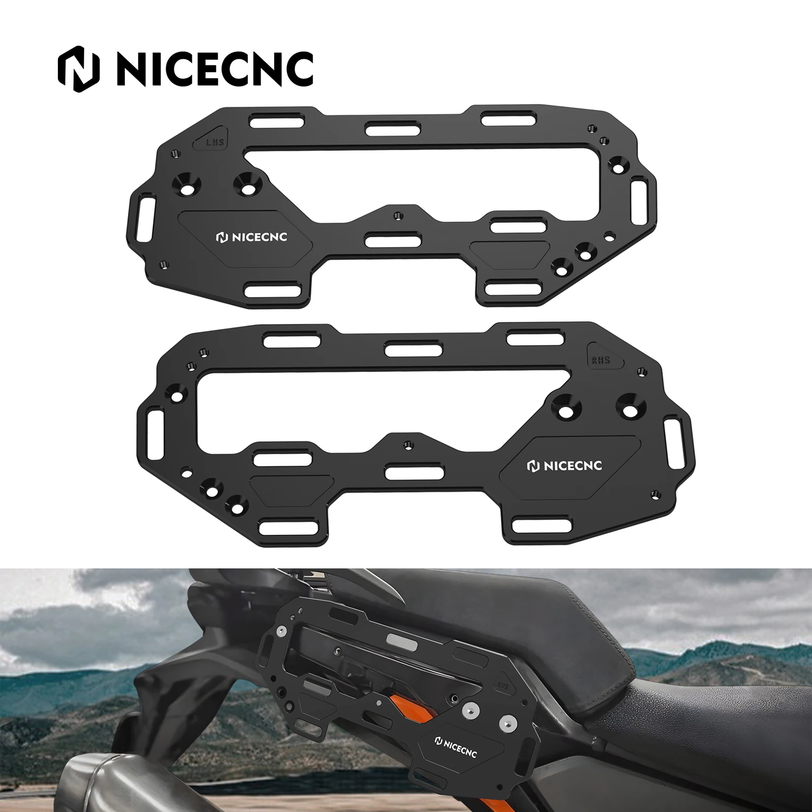 

Motorcycle Luggage Rack Left Right Side Carrier Brackets for KTM 1290 Super Adventure R S 2021 2022 2023