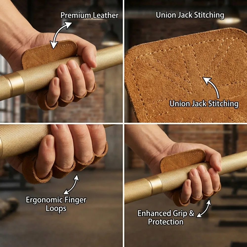 مكافحة زلة الجلود رفع الأثقال القبضات الصالة الرياضية تجريب قفازات النخيل حامي قفازات اليد لسحب ما يصل بار الدمبل رفع الأثقال القطار