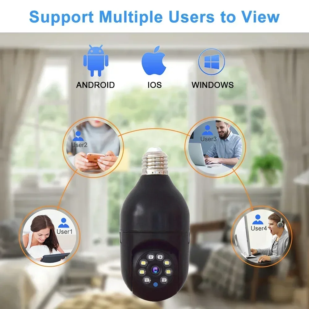 5G Wifi Surveillance Camera Full Color Night Vision Auto Human Tracking 4xDigital Zoom Video Home Security Monitor Cameras