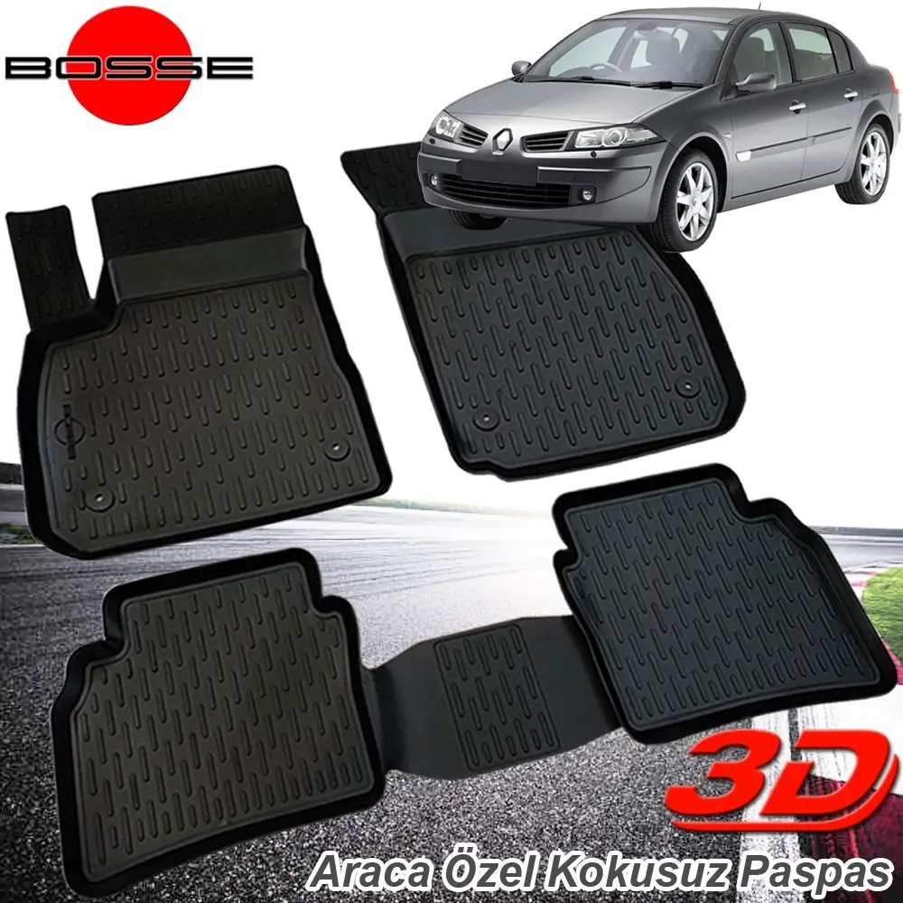 For Renault Megane 2 Mat 3D Pool 2004 2009 From BOSSE