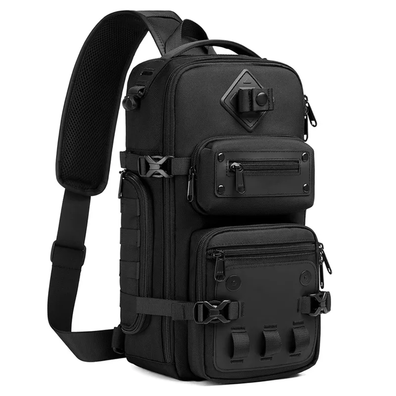 Ozuko Tactical bag Outdoor Tactical One Shoulder Crossbody Bag High Capacity Waterproof Sports Bag For Man