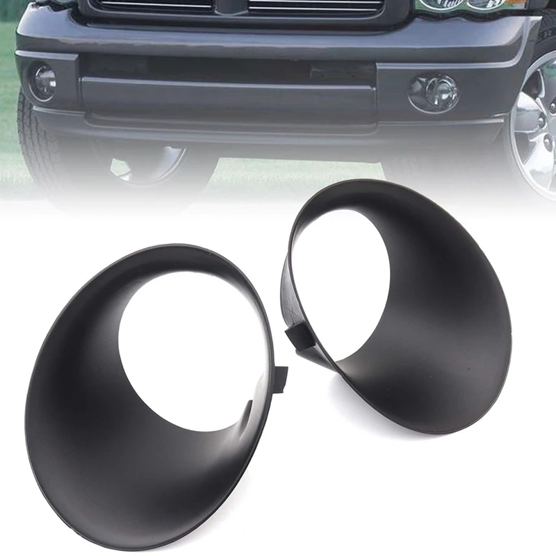 1 Pair Fog Lamp Bezel Cover For Dodge Ram 1500-3500 2003-2010 55077238AD 55077239AD Dodge Accessories