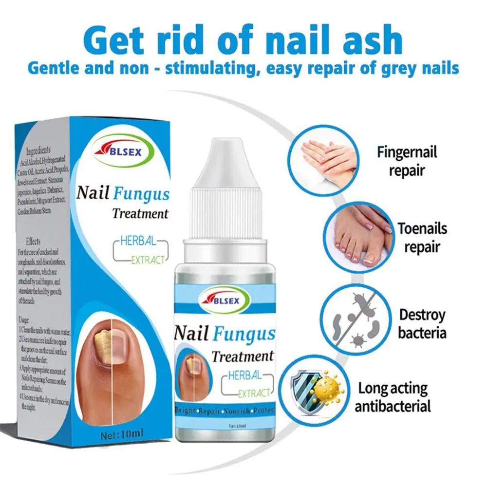 10ML Nail Repair Serum Nail Care Paronychia Fungus Nails Treatment Liquid Anti Infection Nail Repair