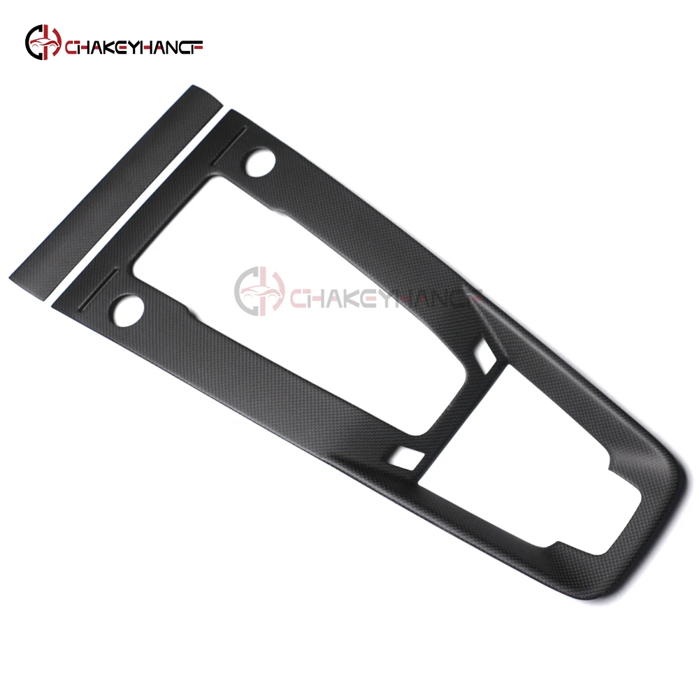 

For 2020-2024 Porsche 911 992 Targa Carrera Turbo Carbon Fiber Plain Weave Center Console Gear Shift Panel Cover Interior Trim