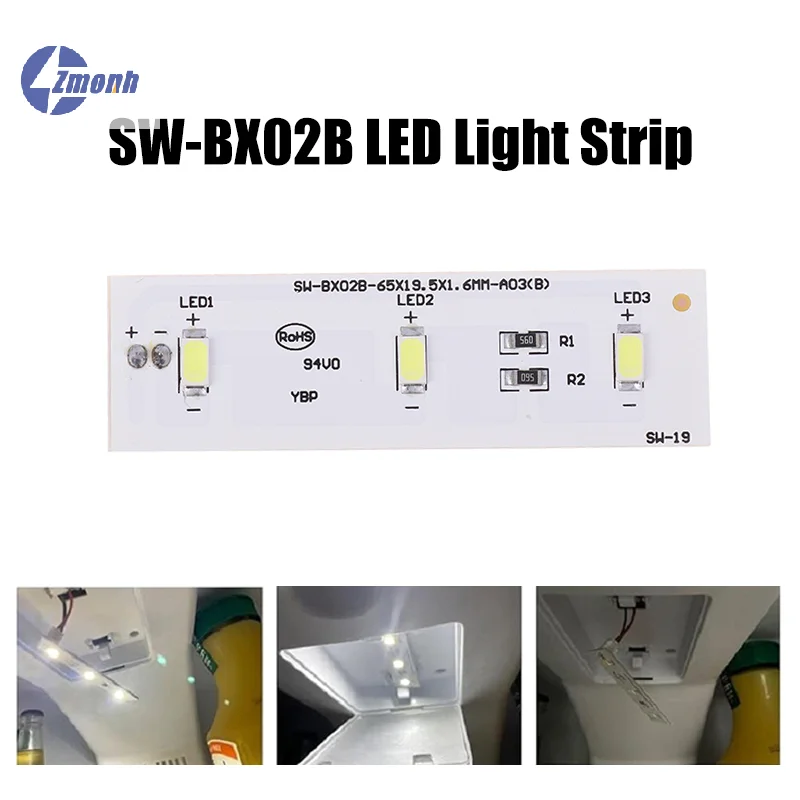 New！SW-BX02B 12V Refrigeration Light LED Light Board Lights Strip For Refrigerator LED Light Strip Bar Replacement Repair Parts