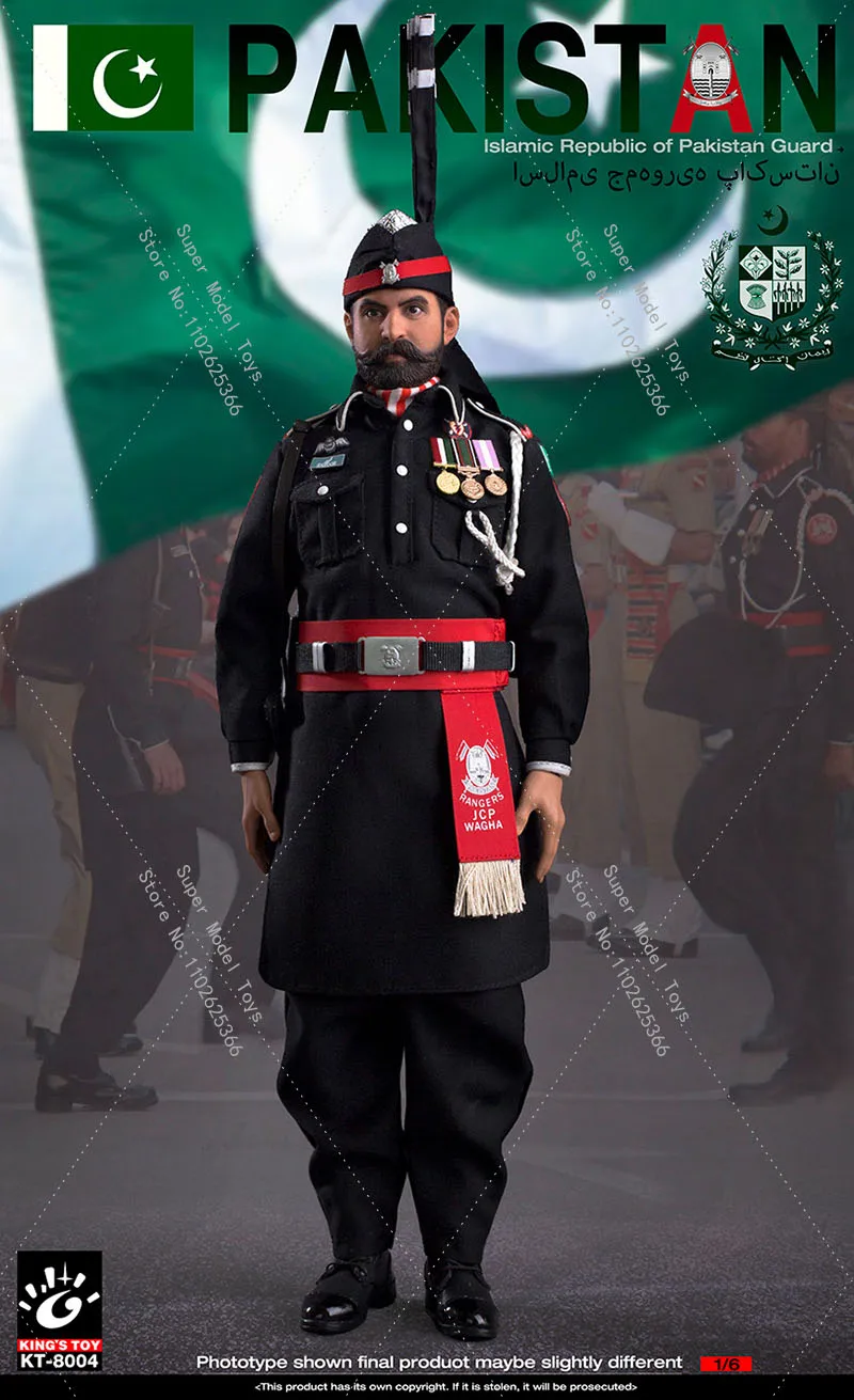 In Stock KING'S TOY KT-8004 1/6 Full Set Pakistan Guard of Honor Male Soldier Model 12 Inches Collectable Action Figure Body