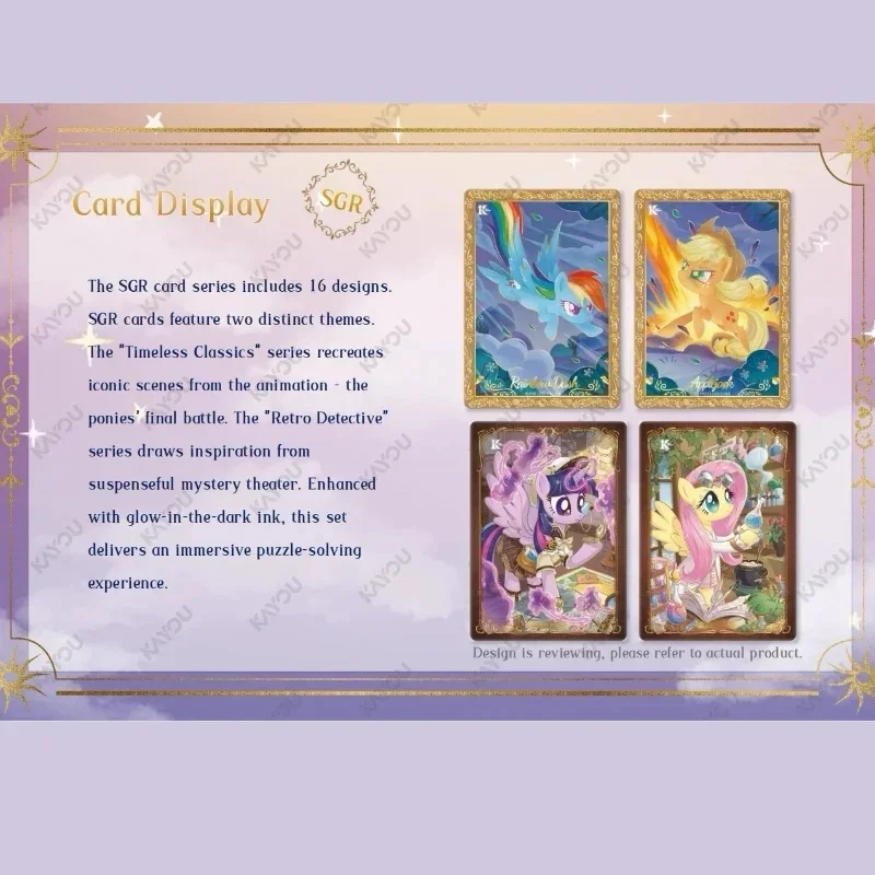 KAYOU My Little Pony Card My Little Pony Friendship Eternal Cards Moon Edition-004-SEA-Series Game Collection Card Toys Gifts