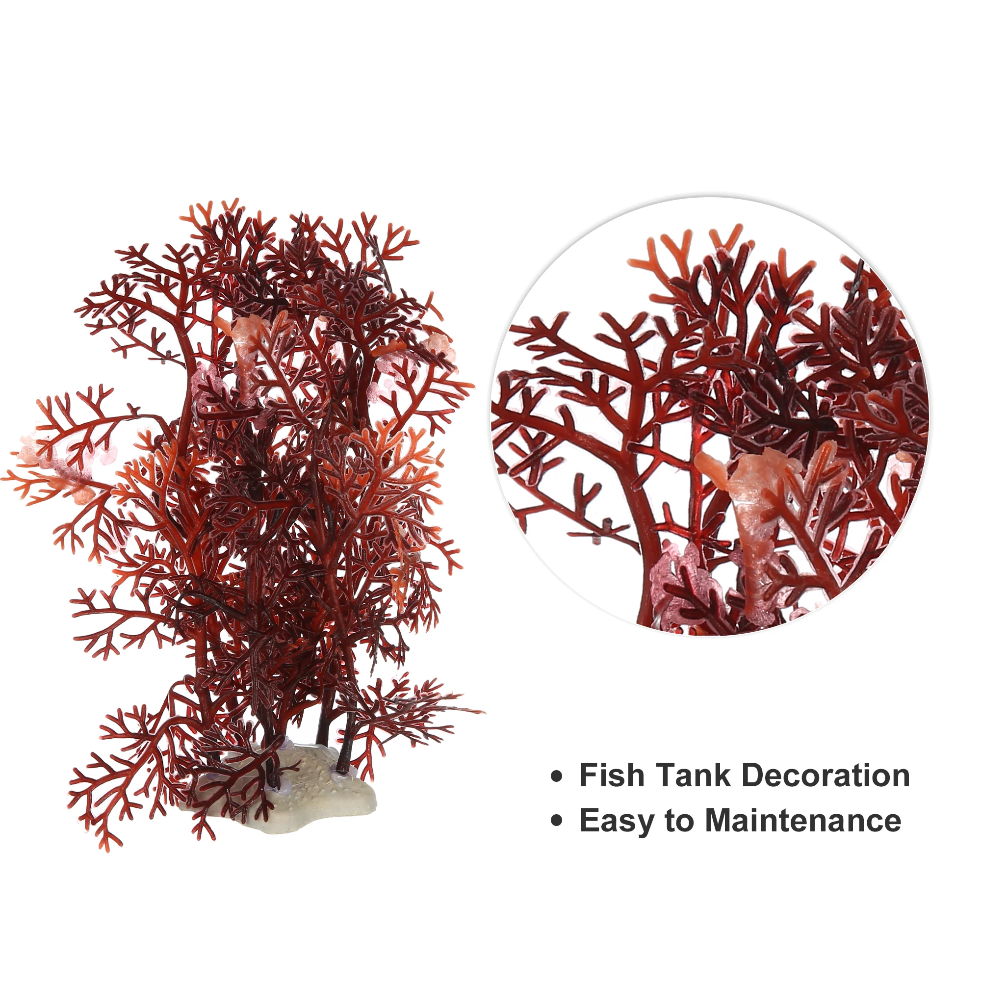 UXCELL Artificial Aquarium Plants Kit Water Weeds Ornament Fish Tank Plant Fake Colorful Flower Grass Decoration Set Accessories