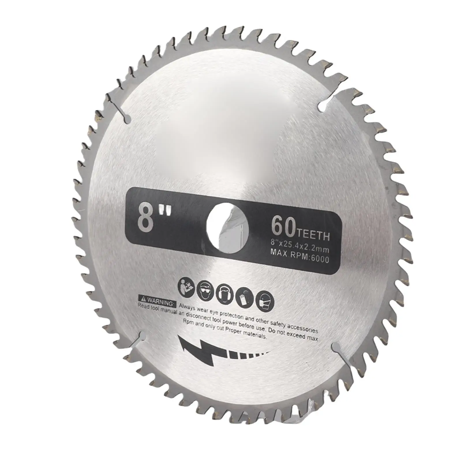 200mm Silver TCT Circular Saw Blade 60 Teeth for wood Cutting with Reduction Rings Tool